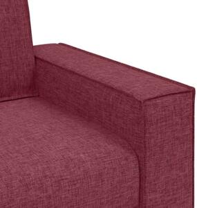 Sofa 2-osobowa w kolorze czerwonego wina 160x78x84 cm tkanina