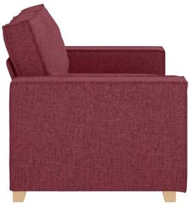 Sofa 2-osobowa w kolorze czerwonego wina 160x78x84 cm tkanina