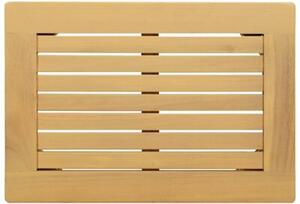 Stolik kawowy z litego drewna akacjowego rustykalny 50x35x36 cm