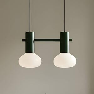 Lampa wisząca szklana Flo ALDEX, możliwość ściemniania, zielony, salon / jadalnia, metal, design
