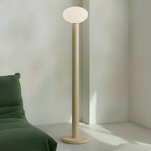 Lampa stojąca designerska Flo ALDEX, kremowy / amber, salon / jadalnia, metal, design