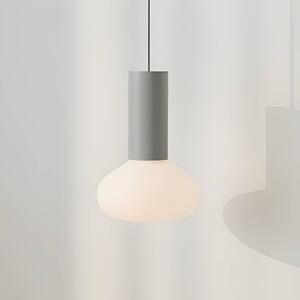 Lampa wisząca szklana Flo ALDEX, możliwość ściemniania, aluminiowy / szary / cynkowy, salon / jadalnia, metal, design
