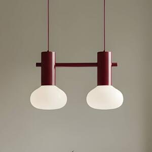 Lampa wisząca szklana Flo ALDEX, możliwość ściemniania, czerwony, salon / jadalnia, metal, design