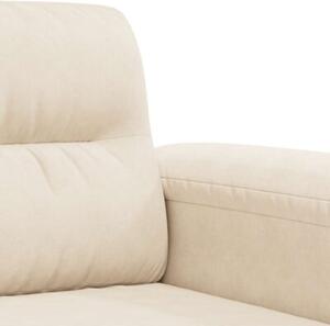 Sofa, 3-osobowa beÅ¼owy, 180 cm, tapicerowana mikrofibrÄ