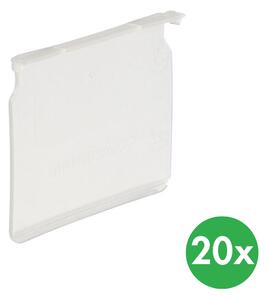 Regałowe przegrody dzielące do pojemników z tworzywa sztucznego MAX, szerokość 115 mm