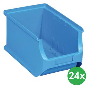 Plastikowe pojemniki PLUS 3, 150 x 235 x 125 mm, niebieskie, 24 szt