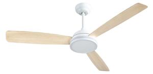 Aigostar B.V. Aigostar-LED Ściemnialny wentylator sufitowy 20W/230V 2700-6500K 132cm+pilot biały/beż AI1570