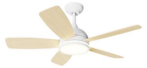 Aigostar B.V. Aigostar-LED Ściemnialny wentylator sufitowy 20W/230V 2700-6500K 132cm+pilot biały/beż AI1571