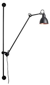 Lampe Gras - 214 Lampa Ścienna Round Czarno/Czarna/Miedź