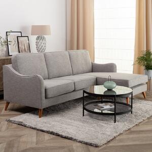 Sofa narożna Venuste linen grey