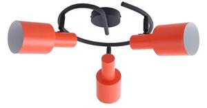 Lindby - Ovelia 3 Round Lampa Sufitowa Orange/Black