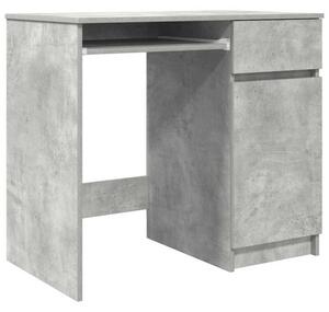 Biurko beton szary 86x49x76 cm drewno klejone