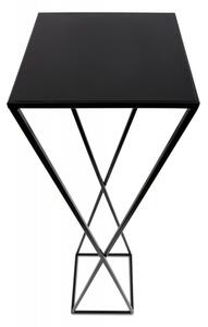 Kwietnik stojący nowoczesny czarny 100 cm LOFT