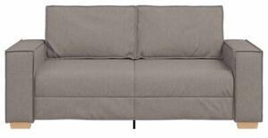 Sofa 2-osobowa taupe 180x78x84 cm tkanina