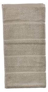 Szarobrązowy bawełniany ręcznik kąpielowy frotte 70x140 cm Sauna – Zone