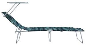 Leżak 2 szt. zielony 58 x 188 x 77cm poliester