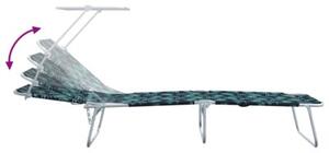 Leżak 2 szt. zielony 58 x 188 x 77cm poliester
