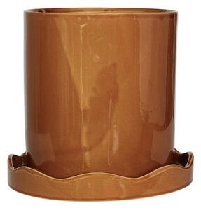 OYOY Living Design - Nami Doniczka w/Spodek Medium Bursztynowy