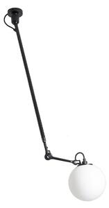 Lampe Gras - 302 L Lampa Sufitowa Ø250 Czarny/Opalizowany Szkło