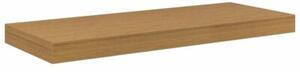 Beżowa półka na ścianę z materiału drewnopochodnego 60 x 23 x 4 cm