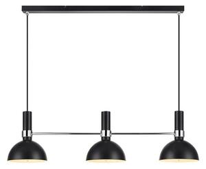 Markslöjd - Larry 3 Lampa Wisząca Black/Chrome