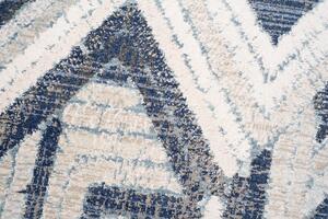 Prostokątny beżowy dywan w geometryczny wzór - Bodi 6X