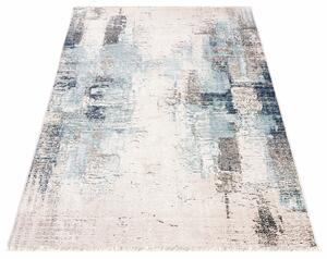 Nowoczesny jasnobeżowy dywan z frędzlami - Bodi 4X