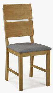 Krzesło dębowe Nora - szare - MEGA akcja
