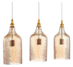 Lindby - Drakar 3 Lampa Wisząca Ø19,5 Bursztynowy