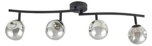 Lindby - Valentina 4 Lampa Sufitowa Szary/Czarny