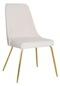 Krzesło tapicerowane Mykonos na złotych nogach