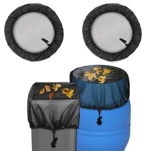 Osłona na beczkę na deszczówkę - Ø 110 cm - Ściągany sznurek - Zaciemniająca - Zestaw 2 szt