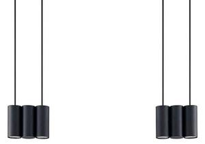 Lucande - Cesur 6 Lampa Wisząca Black