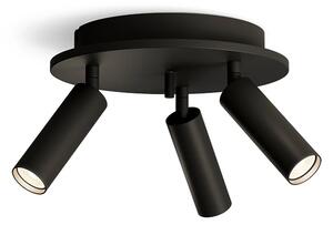 Herstal - Pipeline 3 Lampa Sufitowa Round Matt Black