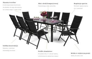 Zestaw mebli ogrodowych HOME & GARDEN Ibiza 295015 Czarny