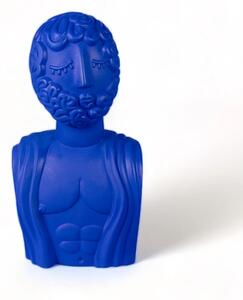 SELETTI - Magna Graecia Man Rzeźba Terracotta Bust Niebieski