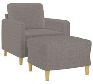 Fotel z podnÃ³Å¼kiem, taupe, 60 cm, obity tkaninÄ