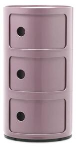 Kartell - Componibili 3 Stolik Mauve