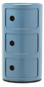 Kartell - Componibili 3 Stolik Sky Niebieski