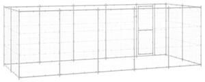 Kojec zewnętrzny dla psa, stal galwanizowana, 12,1 m²