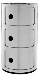 Kartell - Componibili 3 Stolik Chrome