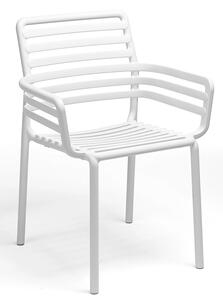 Białe nowoczesne krzesło ogrodowe - Fibo