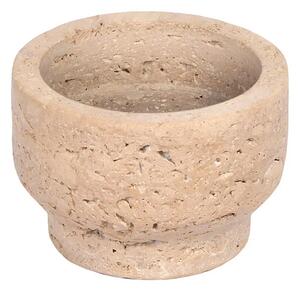 Uyuni - Travertine Świecznik 8x5 cm Desert Beżowy Lighting
