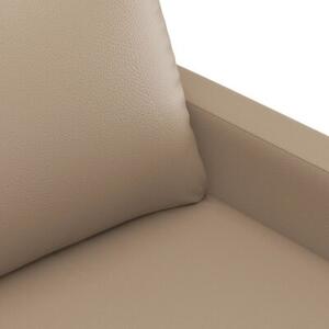 Sofa, 2-osobowa kolor cappuccino, 120 cm, sztuczna skÃ³ra