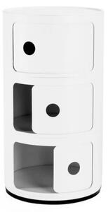 Kartell - Componibili 3 Stolik Matt White