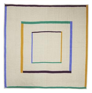 Hübsch - Twist Narzuta Square 260x260 Piaskowy/Wielokolorowy