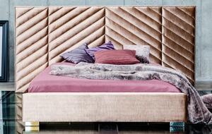 Łóżko tapicerowane Abete : Rozmiar - 200x200, Grupa tkanin - GRUPA I, Pojemnik na pościel - Nie