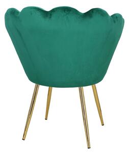 Krzesło muszelka Florencja VIC zielona