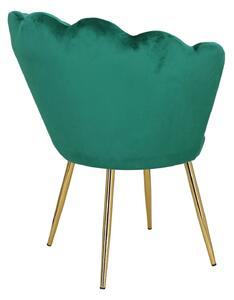 Krzesło muszelka Florencja VIC zielona