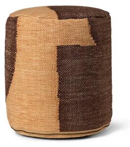 Ferm LIVING - Forene Cylinder Puf Tan/Chocolate
